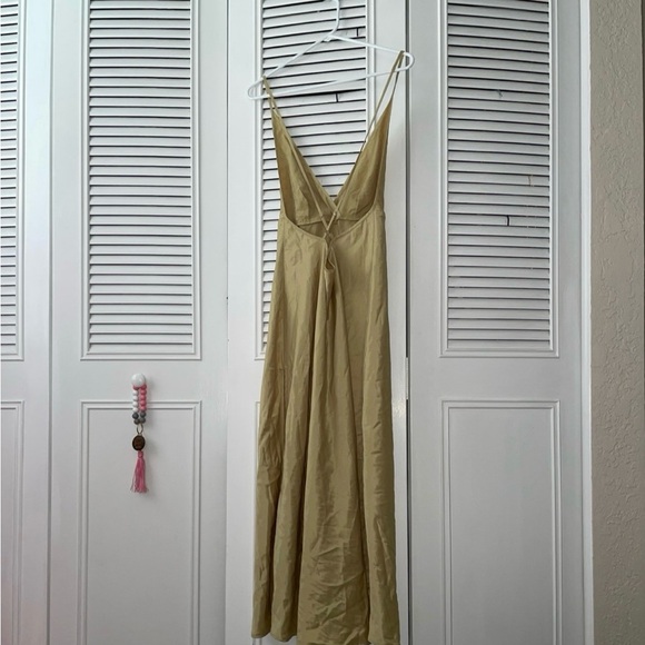 Vintage Victoria’s Secret silky golden Long maxi slip Negligee y2k Nightgown L - Picture 10 of 11